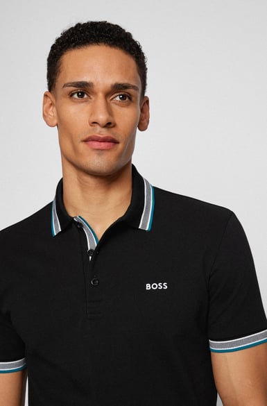 ΜΠΛΟΥΖΑ POLO BOSS - 002 ΜΑΥΡΟ